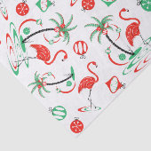 Rode Kerst Flamingo Multi tissue papier (Detail)