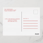 Rode Kerst Foto Collage Kaart  (Achterkant)