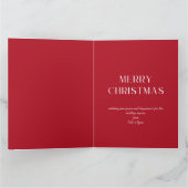 rode kerst foto kerstkaart kaart (Binnen)