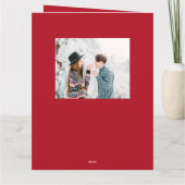 rode kerst foto kerstkaart kaart (Achterkant)