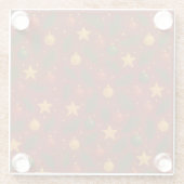 Rode Kerst Glas Onderzetter – Vakantietafel Decor (Achterkant)