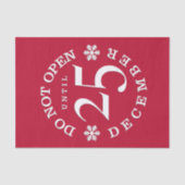 Rode kerst grappig niet open weefsel papier (Voorkant)