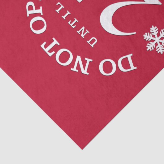 Rode kerst grappig niet open weefsel papier (Detail)