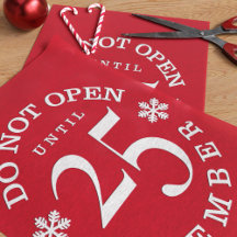 Rode kerst grappig niet open weefsel papier