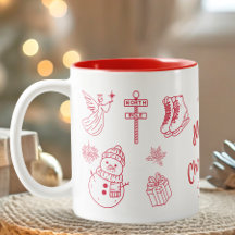 Rode Kerst Hand Getekend