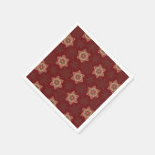  rode kerst Holly Celtic Star Pattern Servet (Hoek)