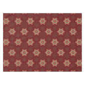  rode kerst Holly Celtic Star Pattern Tafelkleed (Voorkant (Horizontaal))