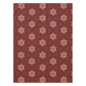  rode kerst Holly Celtic Star Pattern Tafelkleed (Voorkant)