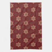  rode kerst Holly Celtic Star Pattern Theedoek (Verticaal)