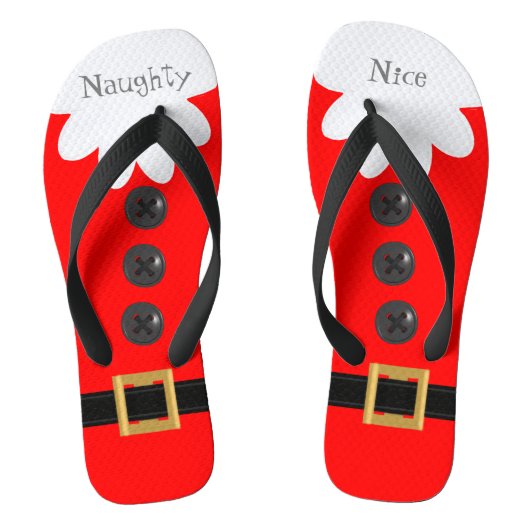 Rode Kerst in juli aangepaste feestelijke teenslip Teenslippers (Voetbed)