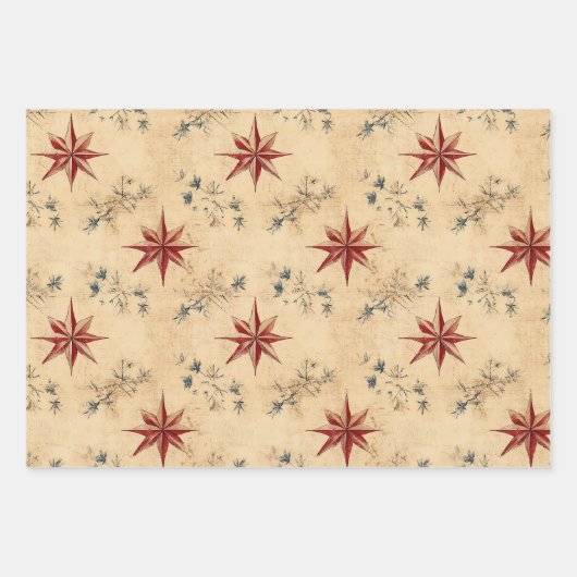 rode kerst inpakpapier vel (Voorkant 2)