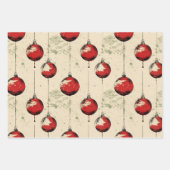 rode kerst inpakpapier vel (Voorkant)