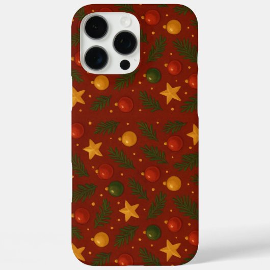 Rode Kerst iPhone Case – Vakantie Decor (Achterkant)