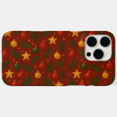 Rode Kerst iPhone Case – Vakantie Decor (Achterkant (horizontaal))