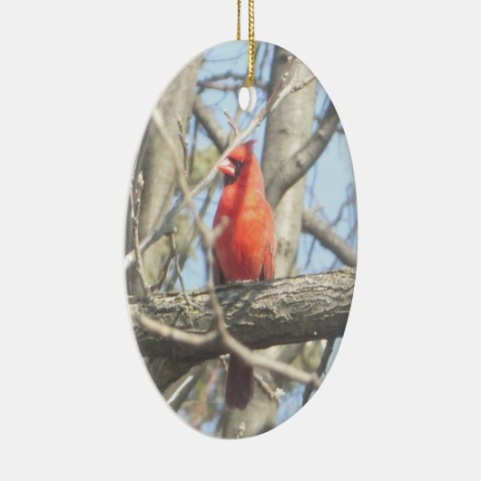  rode kerst keramisch ornament (Rechts)