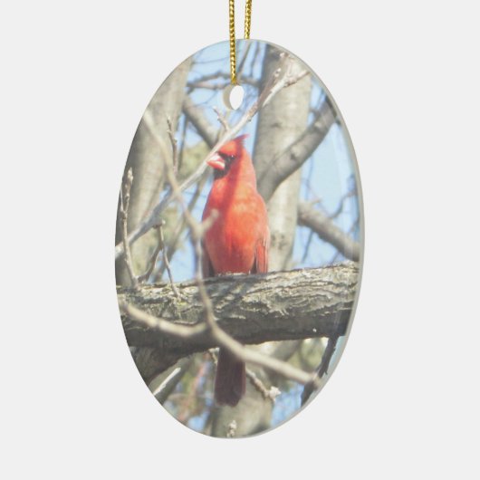  rode kerst keramisch ornament (Links)