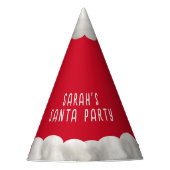 Rode Kerst Kerstman Vakantiepapier Party Petten Feesthoedjes (Voorkant)