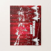 Rode kerst legpuzzel (Verticaal)
