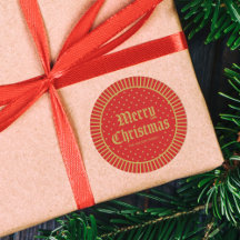 Rode kerst met decoratieve geometrische kerst