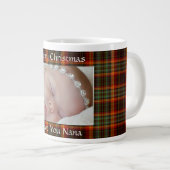 Rode Kerst Plaid Fotobeker Grote Koffiekop (Voorkant rechts)