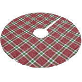 Rode Kerst Plaid Kerstboom Rok (Gekanteld)