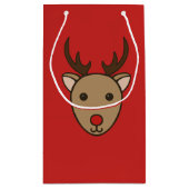 Rode Kerst Rendier Cadeautas (Achterkant)
