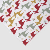 Rode Kerst Rendier Patroon#12 ID1009 Tissuepapier (Detail)