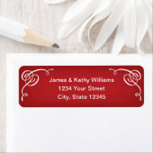 Rode Kerst retour adres label Stickers (Insitu)