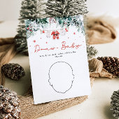 Rode Kerst Santa Baby shower Draw Baby Game Kaart