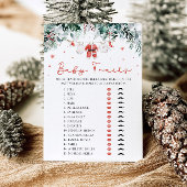 Rode Kerst Santa Baby Traits Baby shower Spel Kaart