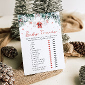 Rode Kerst Santa Baby Traits Baby shower Spel Kaart
