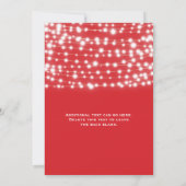 Rode Kerst Slagertjes Uitnodiging (Achterkant)