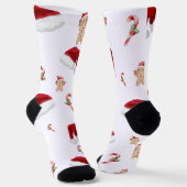 Rode kerst sokken (Gebogen)