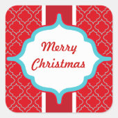 rode Kerst stickers (Voorkant)