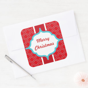 rode Kerst stickers