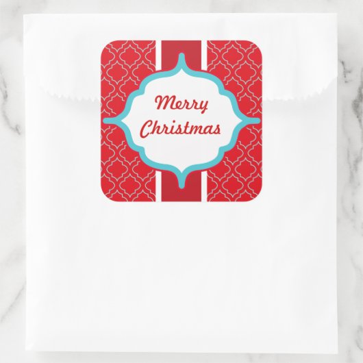 rode Kerst stickers (Tas)