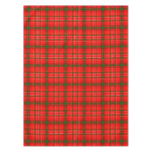 Rode Kerst-Tartan Schotland Patroon Ontwerp  Tafelkleed (Voorkant)