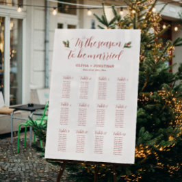 Rode Kerst Trouwstoel Grafiek Acryl Teken Bord