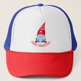Rode Kerst Trucker Pet