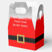 Rode kerst uit de geheime kerstbox bedankdoosjes (Geopend)