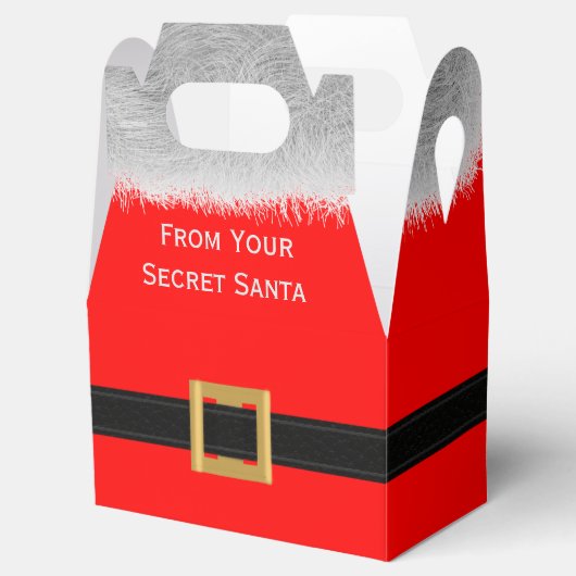 Rode kerst uit de geheime kerstbox bedankdoosjes (Geopend)