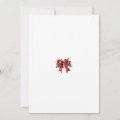 Rode Kerst Uitnodiging voor Cocktailfeestje (Achterkant)