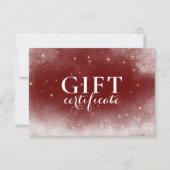 RODE KERST, WINTER, ZAKELIJKE CADEAUBON (Voorkant)