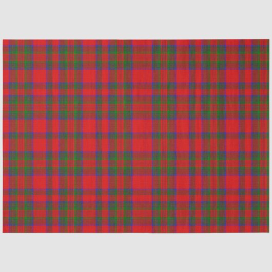 Rode Kerst Wol Textuur Plaid Tissuepapier (Voorkant)