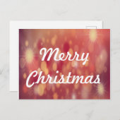 rode kerstachtergrond feestdagenkaart (Voorkant / Achterkant)