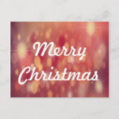 rode kerstachtergrond feestdagenkaart (Voorkant)