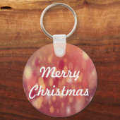 rode kerstachtergrond sleutelhanger (Voorkant)