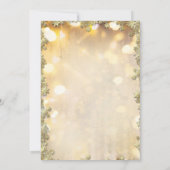 Rode kerstbal, kerstfeest feest kaart (Achterkant)