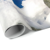 Rode kerstbal, zonnige dag cadeaupapier (Rol Hoek)