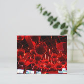 Rode Kerstbalansichtkaarten Briefkaart (Staand voorkant)